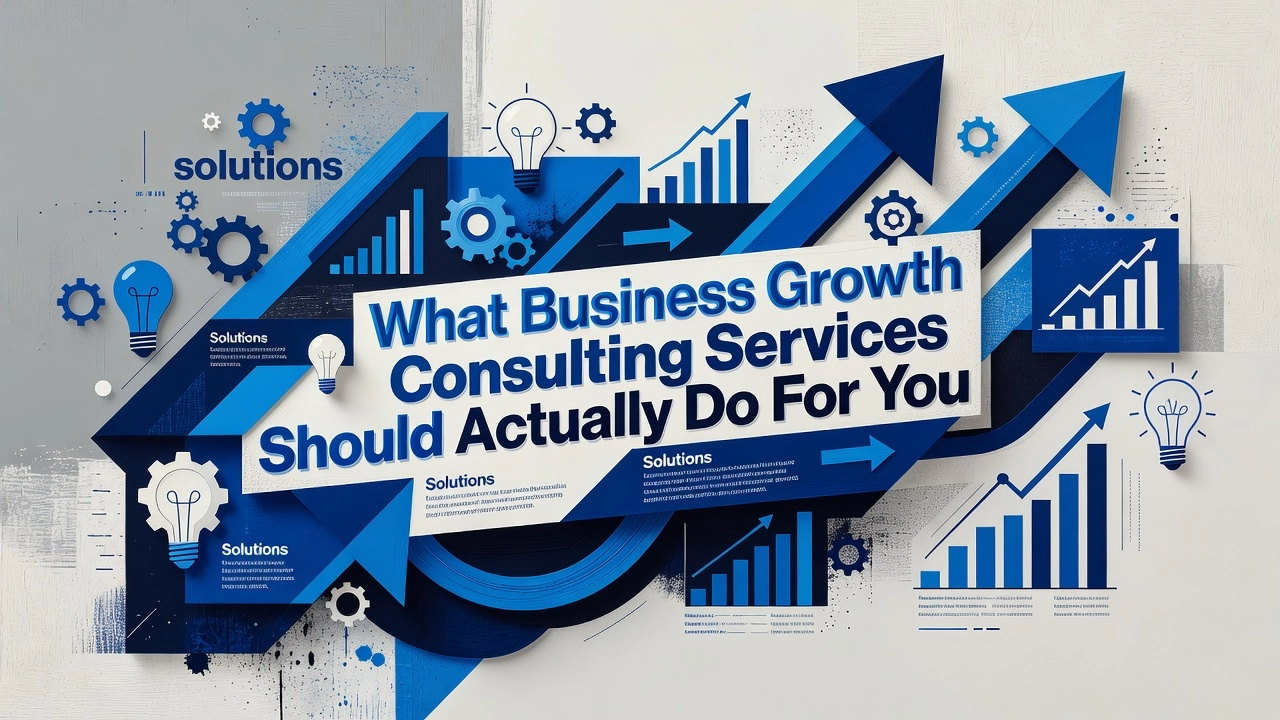 Professional header image for list-based article: What Business Growth Consulting Services Should Actually ...