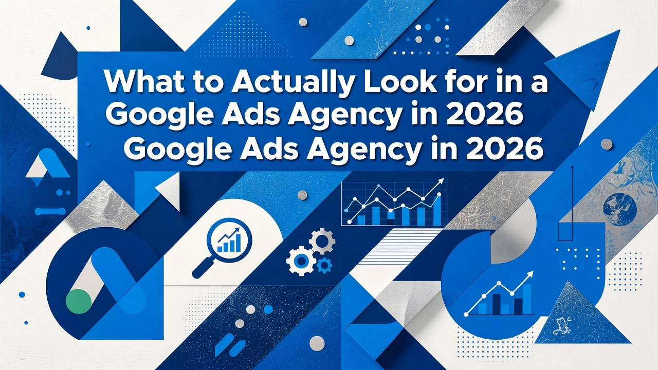 Professional header image for list-based article: What to Actually Look for in a Google Ads Agency in 2026