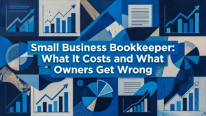Professional header image for comparison analysis: Small Business Bookkeeper: What It Costs and What Owners ...